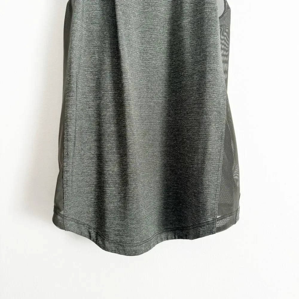 LULULEMON Run Off Route Tank Top Heathered Camo Green